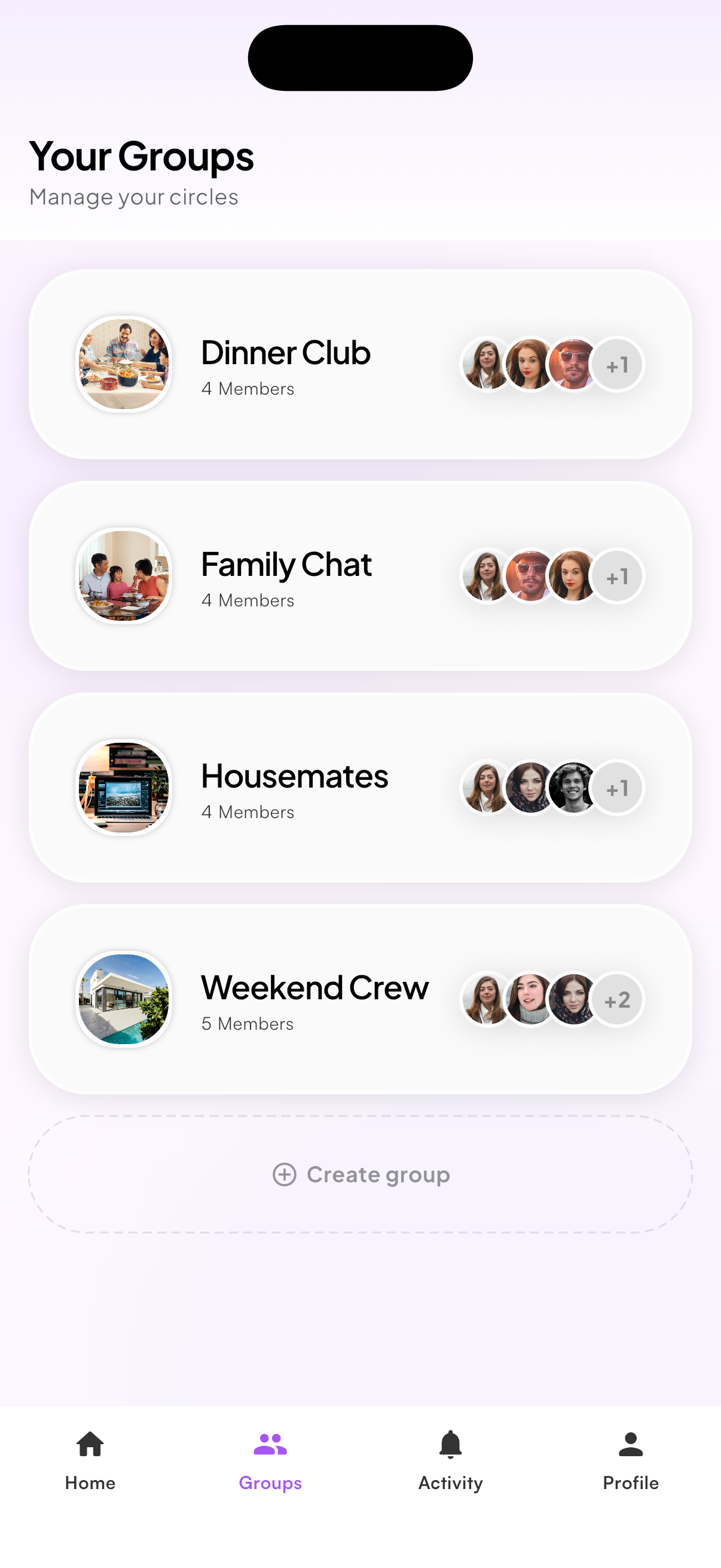 echooos group screen